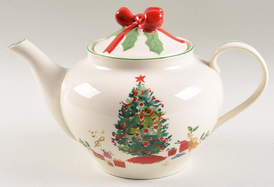 Holiday Inspirations & Illustrations Teapot & Lid by Lenox-1