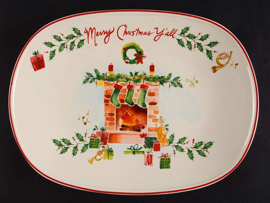 Holiday Inspirations & Illustrations 10" Oblong Tray by Lenox-1