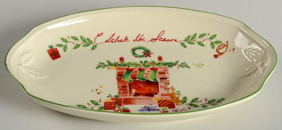 Holiday Inspirations & Illustrations 10" Oblong Tray by Lenox-1