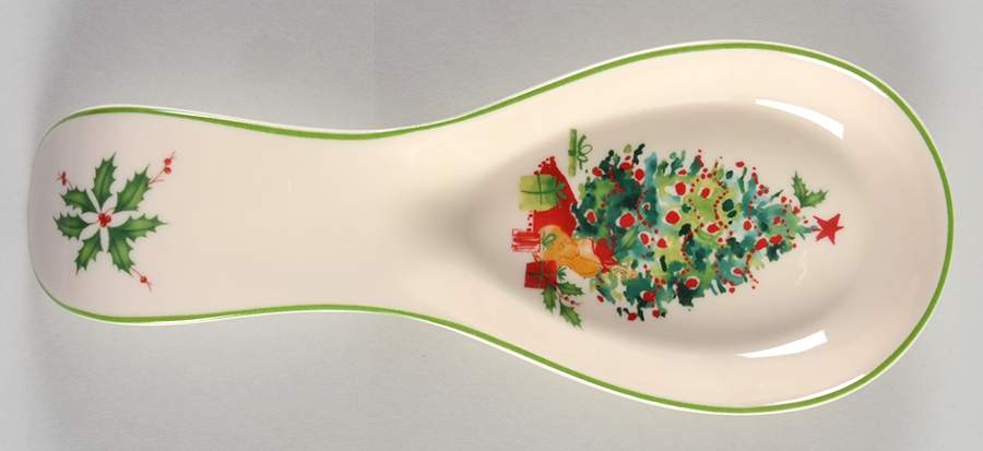 Holiday Inspirations & Illustrations Spoon Rest/Holder (Holds 1 Spoon) by Lenox-1