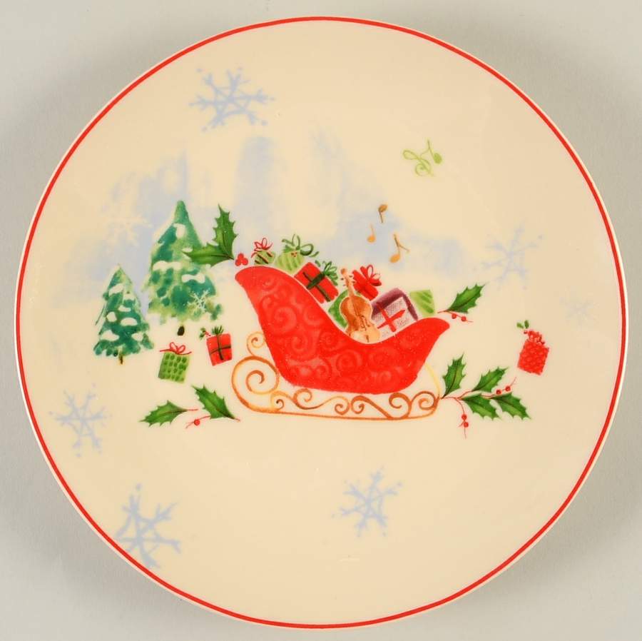 Holiday Inspirations & Illustrations Dessert/Pie Plate by Lenox-1