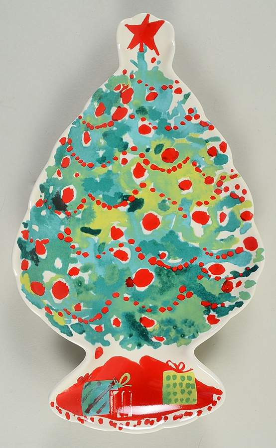 Holiday Inspirations & Illustrations Figural Canape Plate by Lenox-1