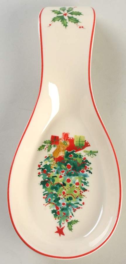 Holiday Inspirations & Illustrations Spoon Rest/Holder (Holds 1 Spoon) by Lenox-1