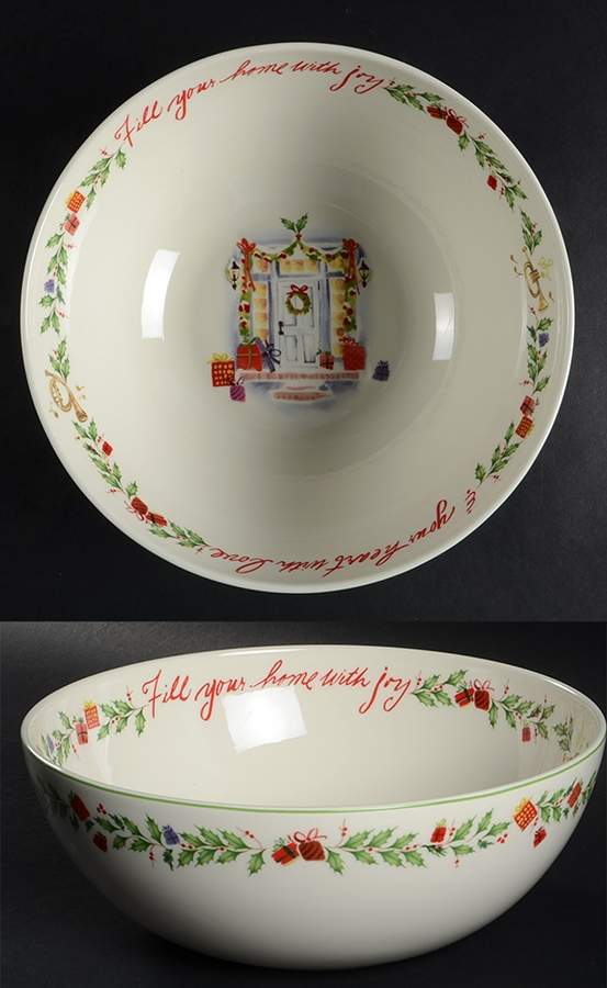 Holiday Inspirations & Illustrations 9" Round Serving Bowl by Lenox-1