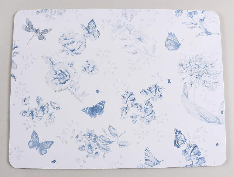 Butterfly Meadow Toile Blue(Turquoise) Corkboard Placemat by Lenox-1