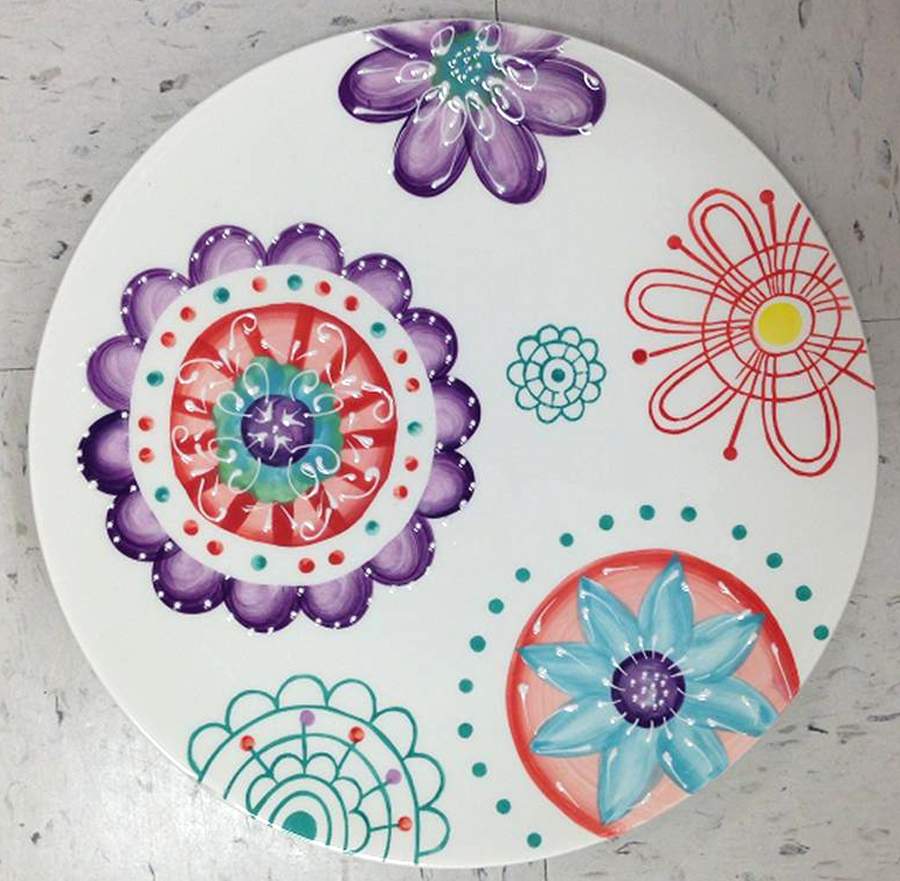 Rena Dinner Plate by Laurie Gates-1