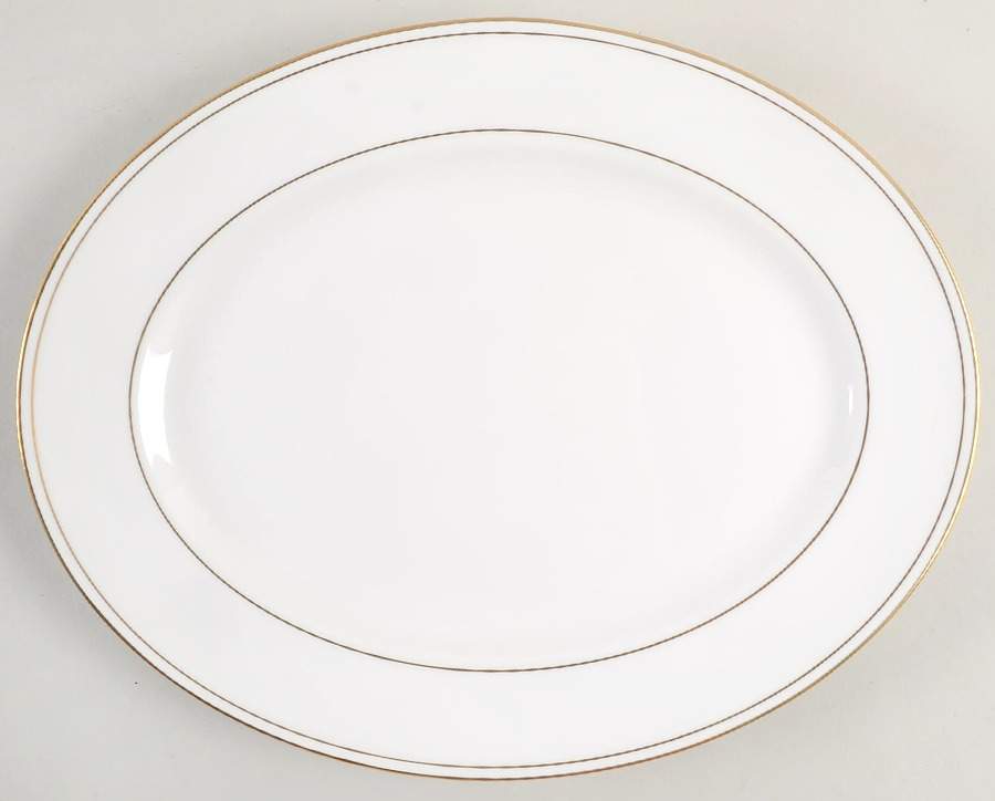 Federal Gold (Reintroduced 2013) 13" Oval Serving Platter by Lenox-1