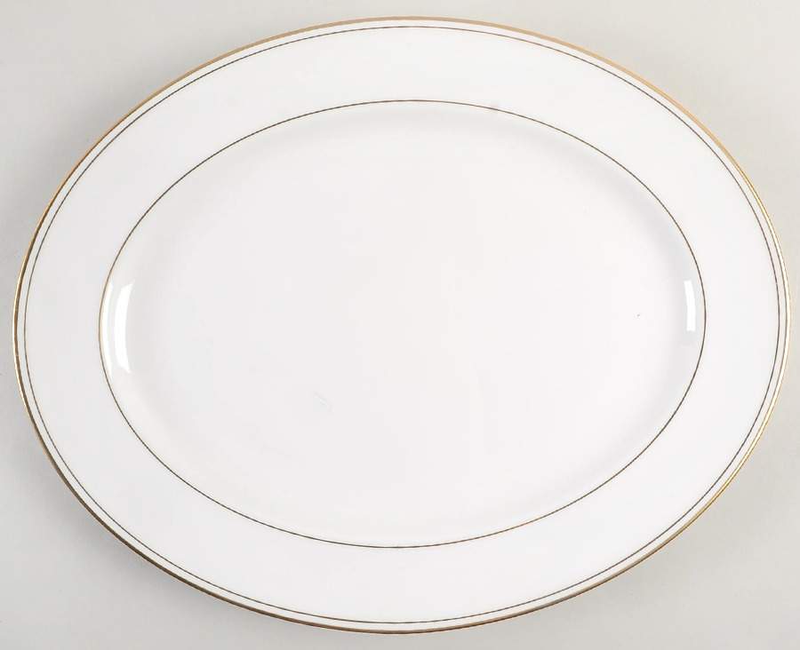 Federal Gold (Reintroduced 2013) 16" Oval Serving Platter by Lenox-1