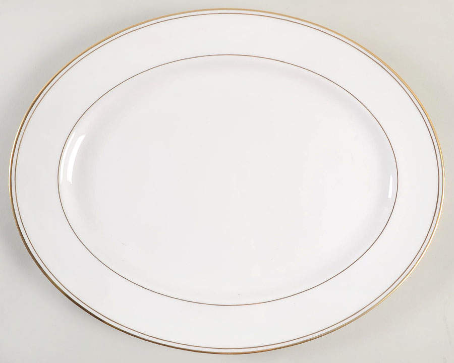 Federal Gold (Reintroduced 2013) 16" Oval Serving Platter by Lenox-1