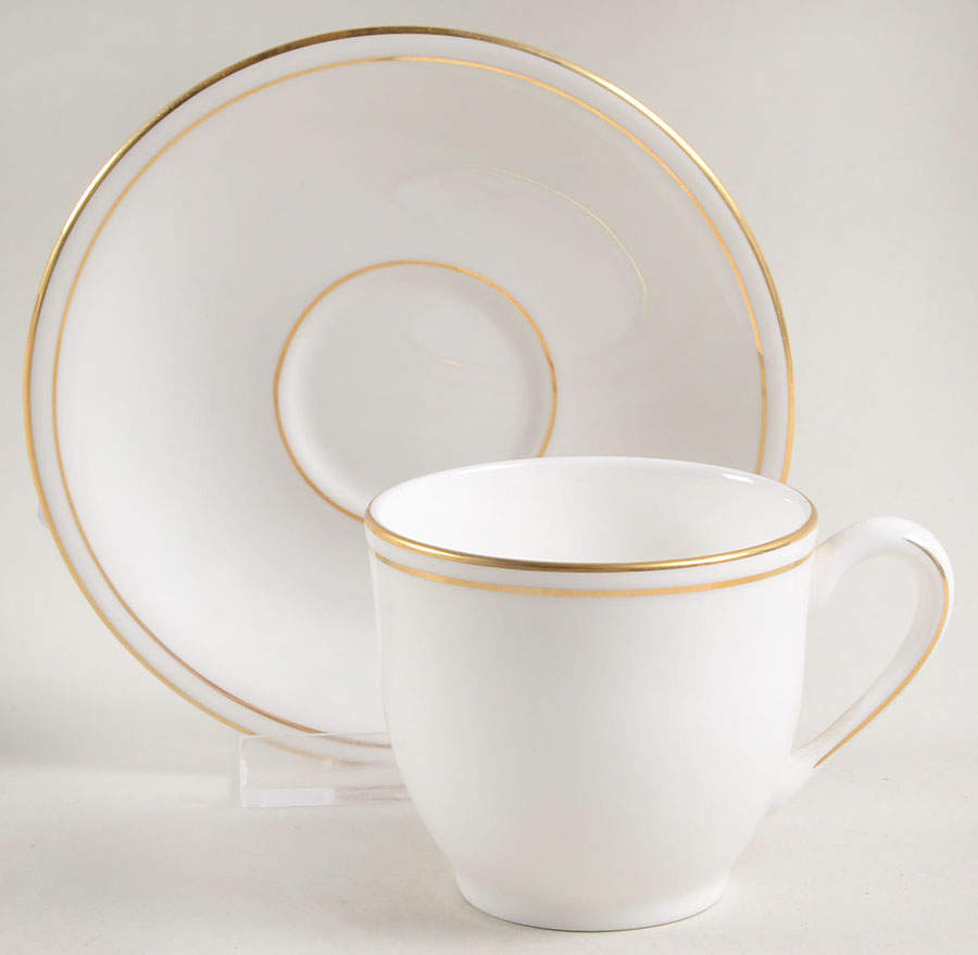 Federal Gold (Reintroduced 2013) Flat Demitasse Cup & Saucer Set by Lenox-1