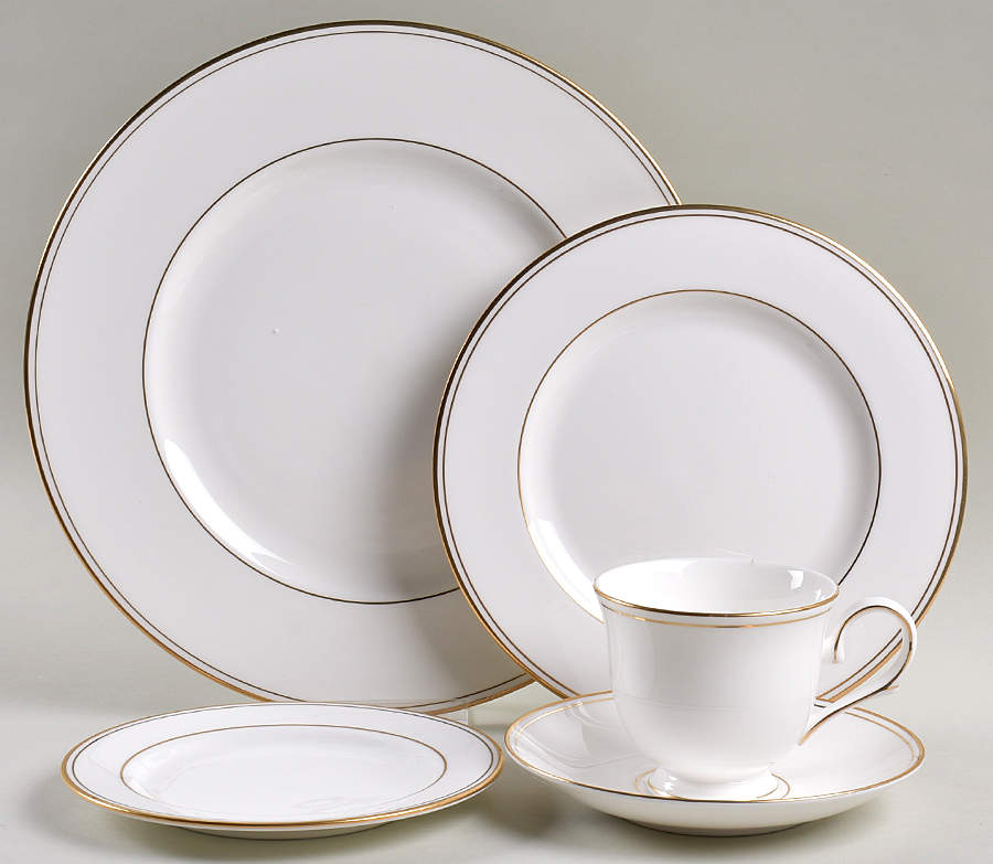 Federal Gold (Reintroduced 2013) 5 Piece Place Setting by Lenox-1