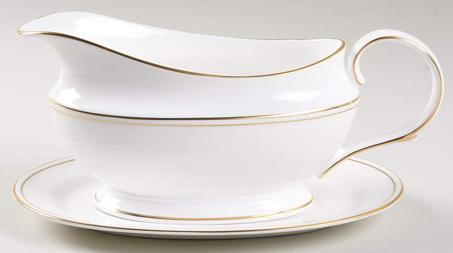 Federal Gold (Reintroduced 2013) Gravy Boat & Underplate by Lenox-1