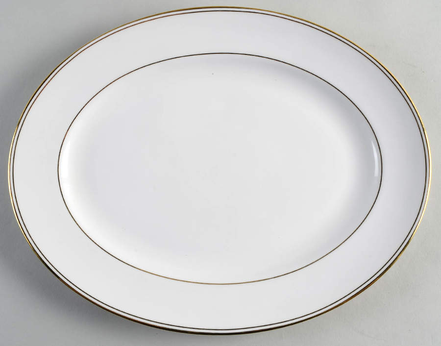 Federal Gold (Reintroduced 2013) 13" Oval Serving Platter by Lenox-1