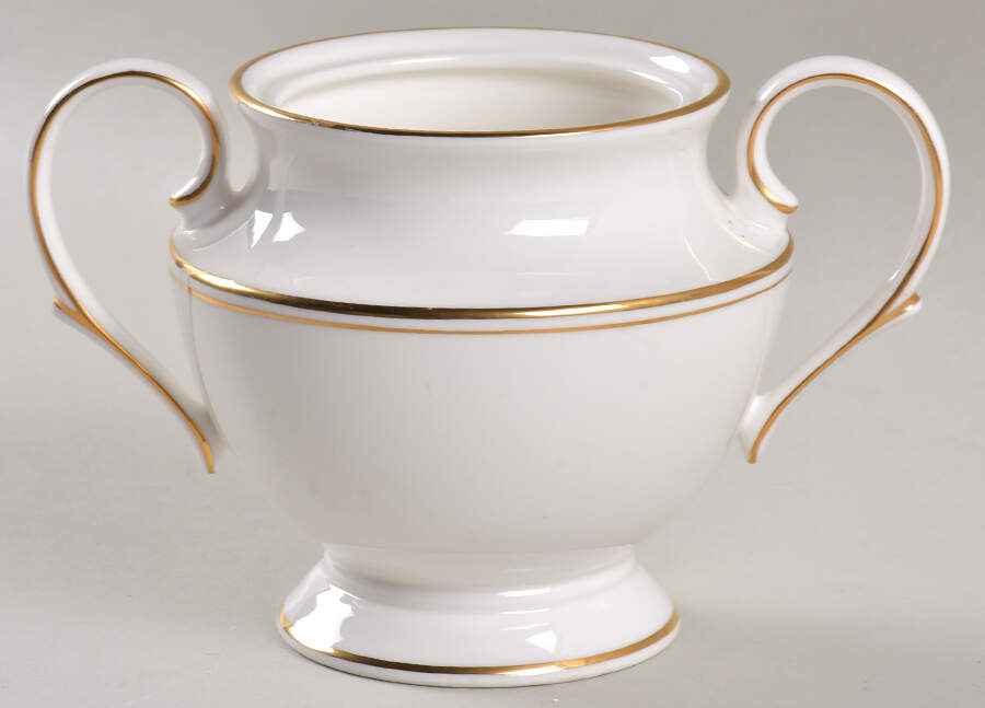 Federal Gold (Reintroduced 2013) Sugar Bowl No Lid by Lenox-1