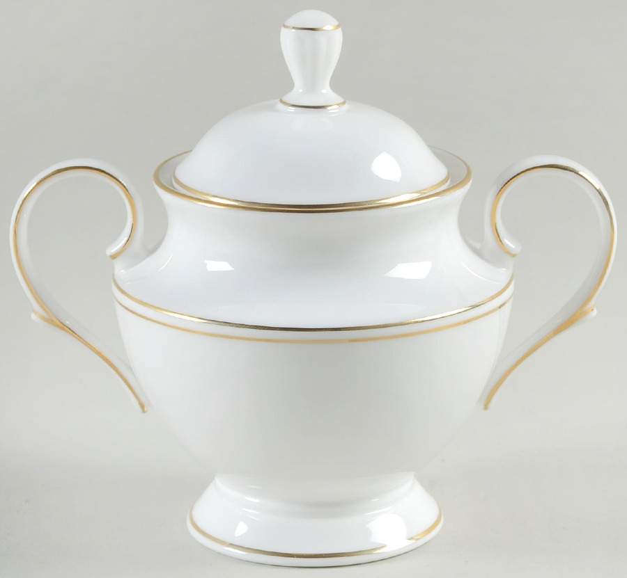 Federal Gold (Reintroduced 2013) Sugar Bowl & Lid by Lenox-1