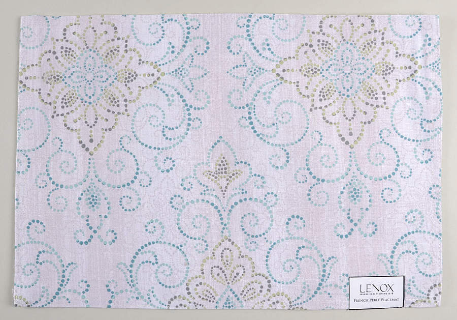 French Perle Charm Cloth Placemat by Lenox-1