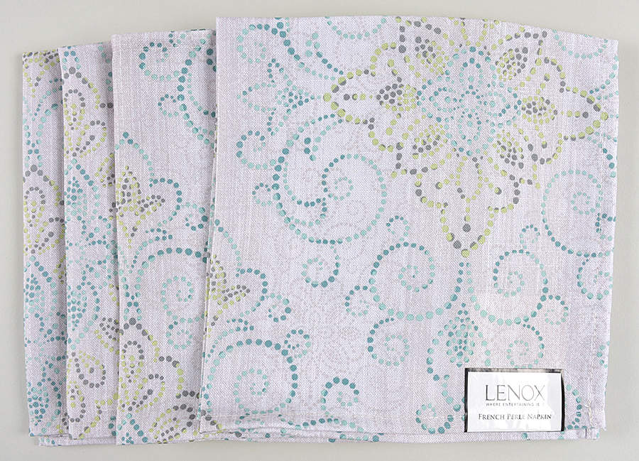 French Perle Charm Cloth Napkin - Set of 4 by Lenox-1