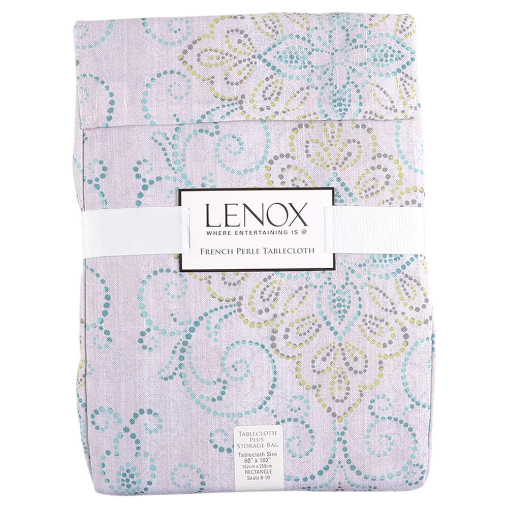French Perle Charm Rectangular Tablecloth 60" X 102" by Lenox-1