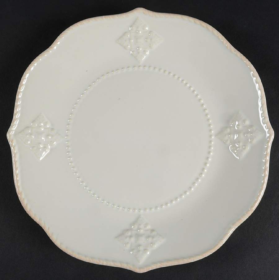 French Perle Charm Accent Luncheon Plate by Lenox-1