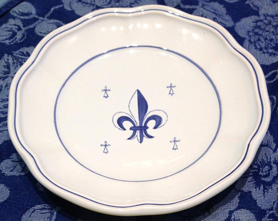 Fleur de Lys Salad Plate by Longchamp-1