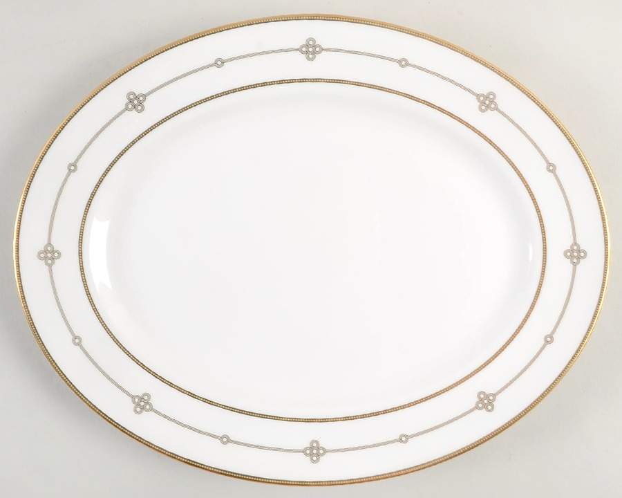 Jeweled Jardin 13" Oval Serving Platter by Lenox-1