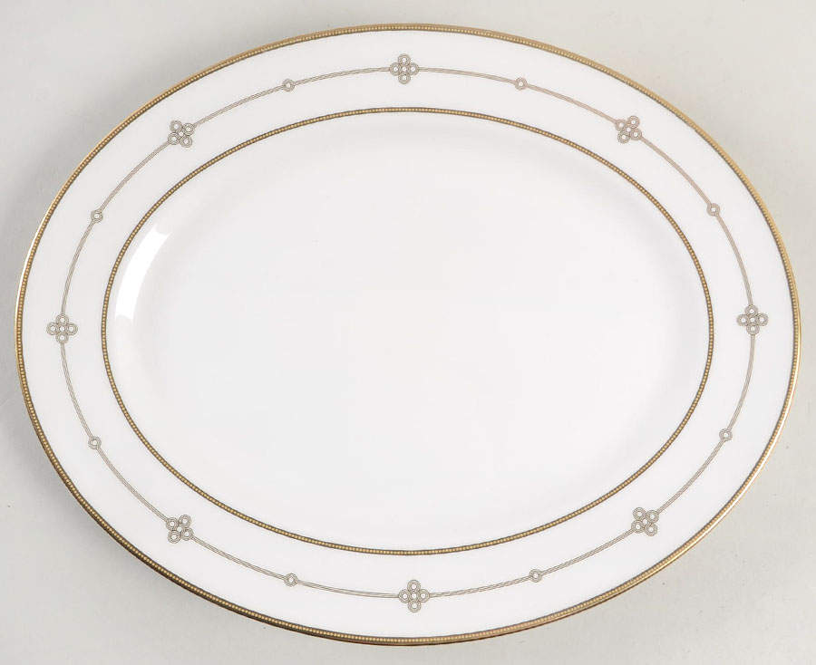 Jeweled Jardin 13" Oval Serving Platter by Lenox-1