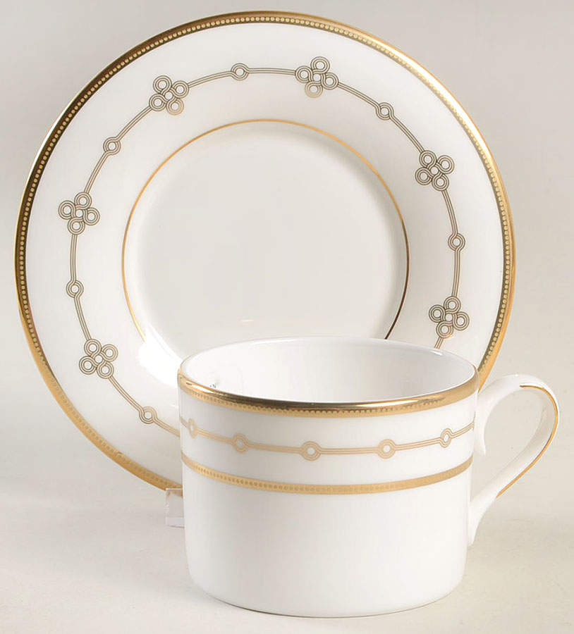 Jeweled Jardin Flat Cup & Saucer Set by Lenox-1