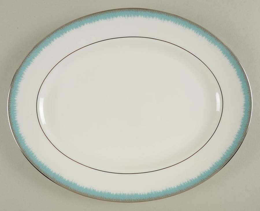 Serendipitous Vapor 13" Oval Serving Platter by Lenox-1