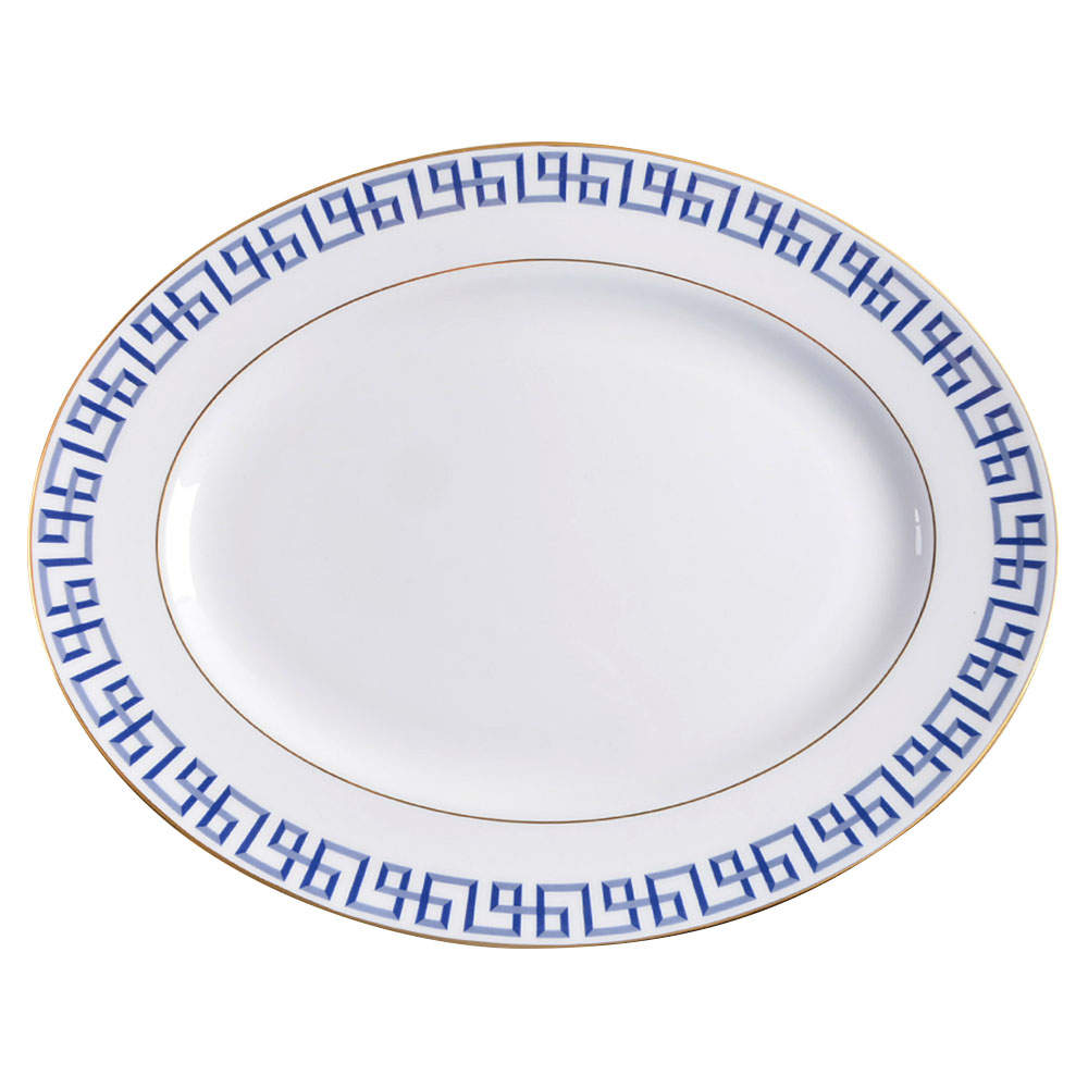 Darius Gold 13" Oval Serving Platter by Lenox-1