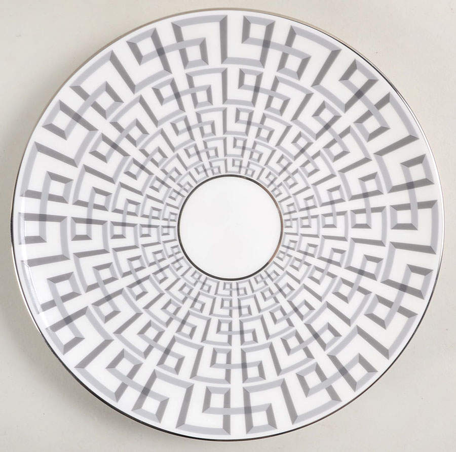 Darius Silver (Platinum) Coupe Accent Luncheon Plate by Lenox-1