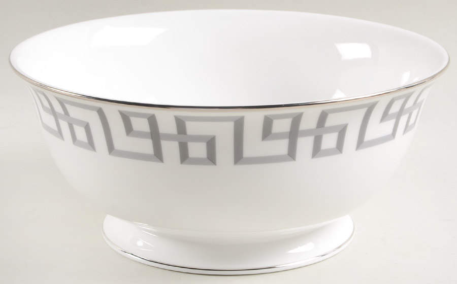 Darius Silver (Platinum) 8" Round Serving Bowl by Lenox-1