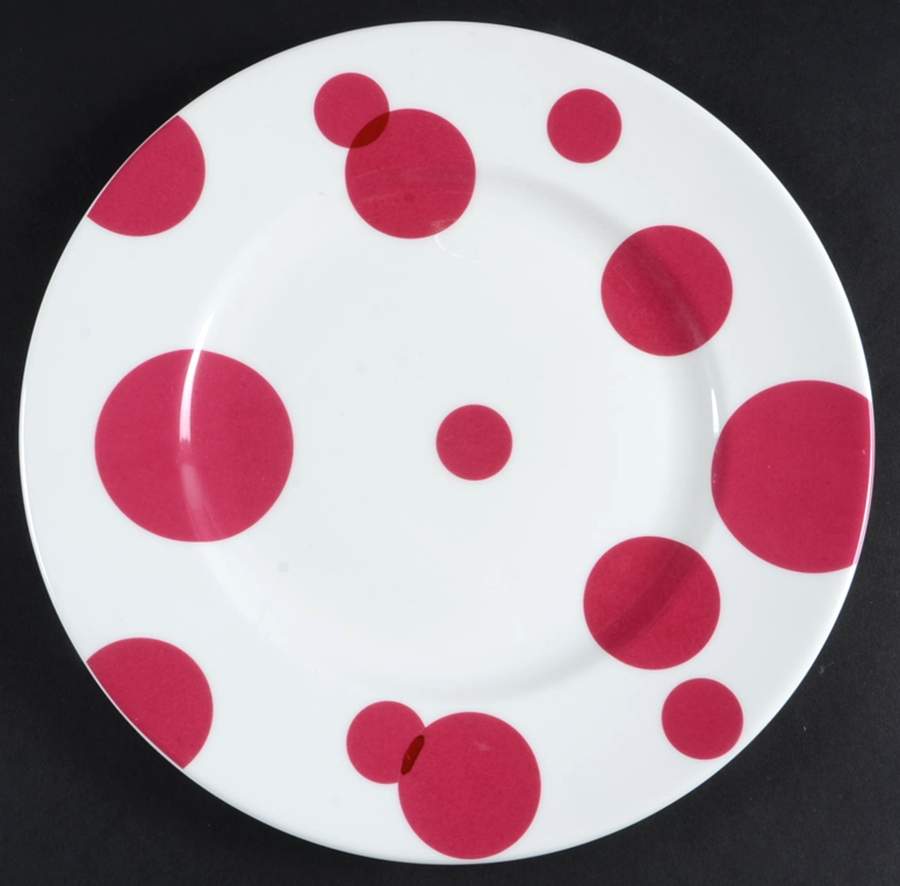 Circ Raspberry Dinner Plate by Lenox-1
