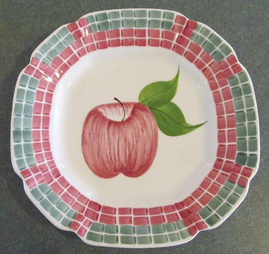 Apple Mosaic Salad Plate by Laurie Gates-1