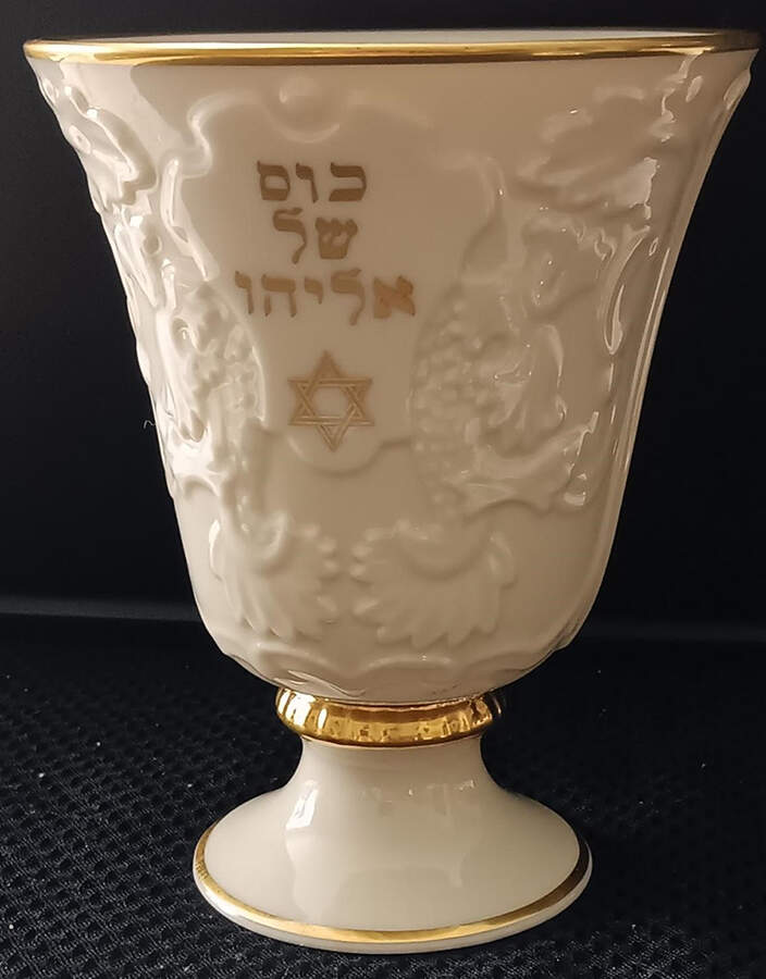 Judaic Blessings Sabbath Kiddush Cup by Lenox-1