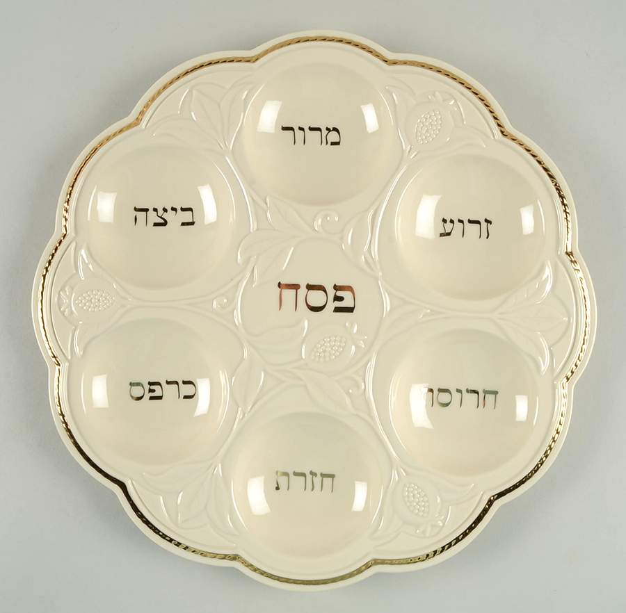 Judaic Blessings Passover Seder Plate by Lenox-1