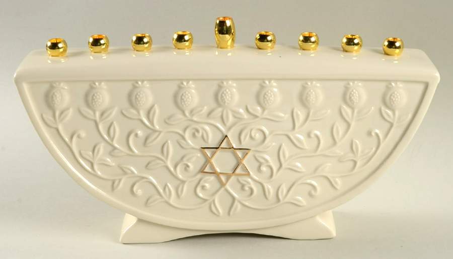 Judaic Blessings Menorah by Lenox-1