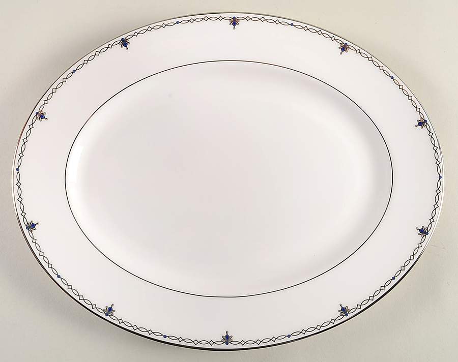 Sapphire Jewel 13" Oval Serving Platter by Lenox-1
