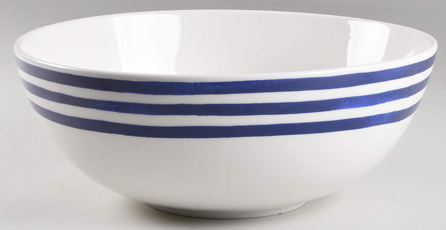 Charlotte Street Blue 12" Large Salad Serving Bowl by Lenox-1