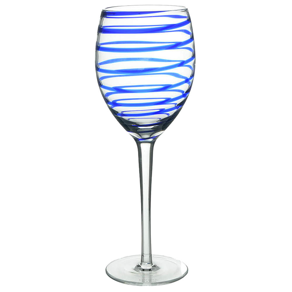 Charlotte Street Blue Glassware Wine by Lenox-1