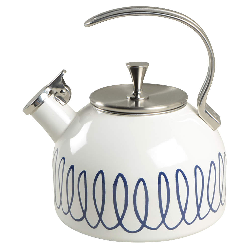 Charlotte Street Blue Metal Kettle & Lid by Lenox-1