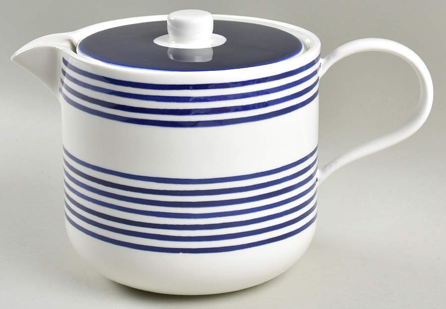 Charlotte Street Blue Teapot & Lid by Lenox-1