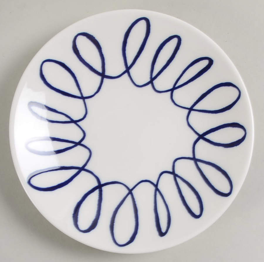 Charlotte Street Blue Tidbit Plate by Lenox-1