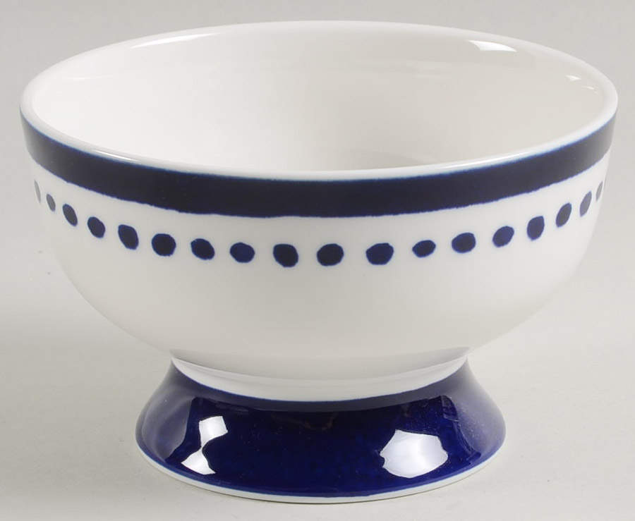 Charlotte Street Blue Footed Dessert Bowl by Lenox-1