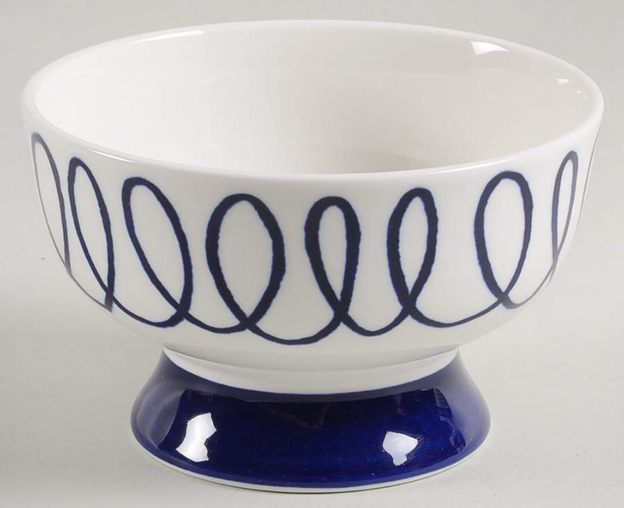 Charlotte Street Blue Footed Dessert Bowl by Lenox-1