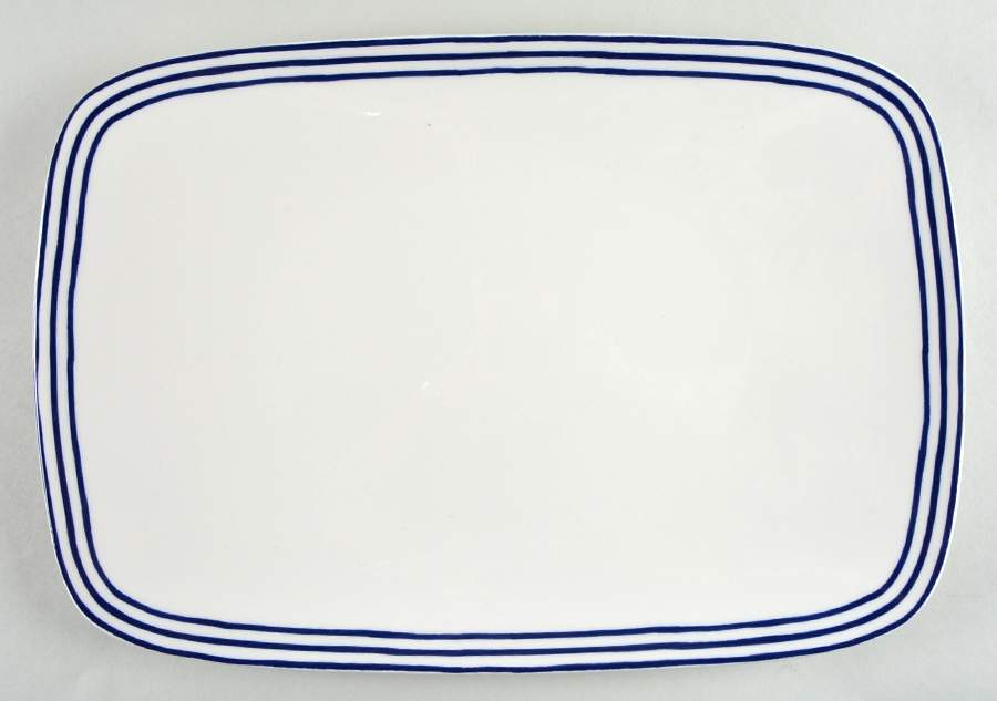 Charlotte Street Blue Oblong Serving Platter by Lenox-1
