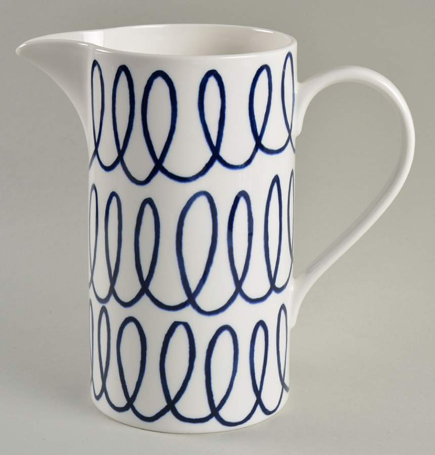 Charlotte Street Blue 70 Oz Pitcher by Lenox-1