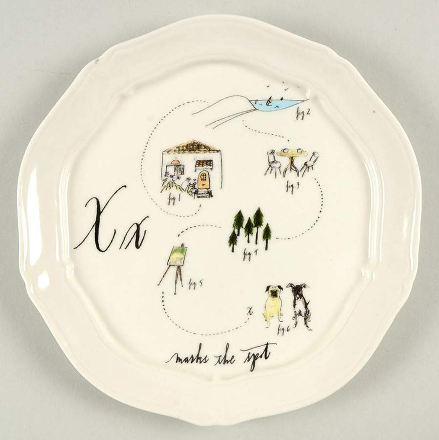 Calligrapher Canape Plate by Linea Carta-1