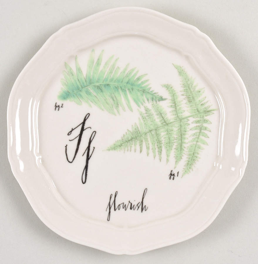 Calligrapher Canape Plate by Linea Carta-1