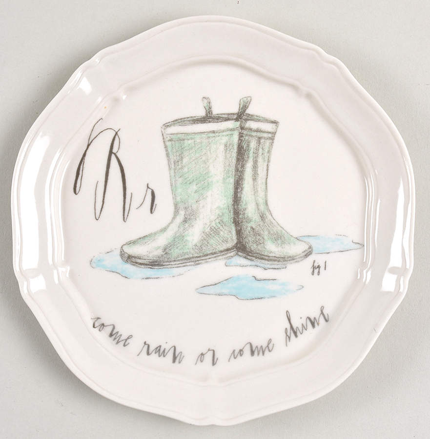 Calligrapher Canape Plate by Linea Carta-1