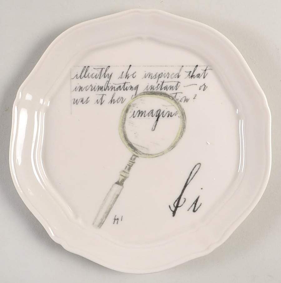 Calligrapher Canape Plate by Linea Carta-1